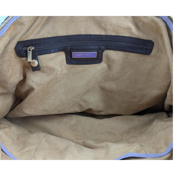 Jimmy Choo Leather Tote with Gold Hardware & Suede Lining - Picture 3 of 5